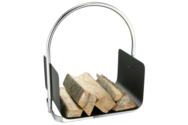 HI Vedställ silver 40,5x30x47 cm - Silver - Trädgård & spabad - Utemiljö - Förvaring utomhus - Vedförvaring