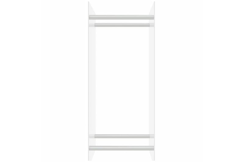 Vedställ genomskinlig 40x35x100 cm härdat glas - Transparent - Vedförvaring - Vedställ & vedhylla