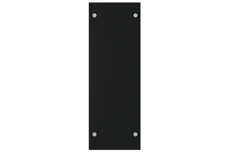 Vedställ svart 80x35x100 cm härdat glas - Svart - Trädgård & spabad - Utemiljö - Förvaring utomhus - Vedförvaring