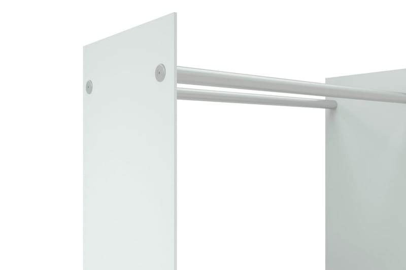 Vedställ vit 80x35x100 cm härdat glas - Vit - Trädgård & spabad - Utemiljö - Förvaring utomhus - Vedförvaring