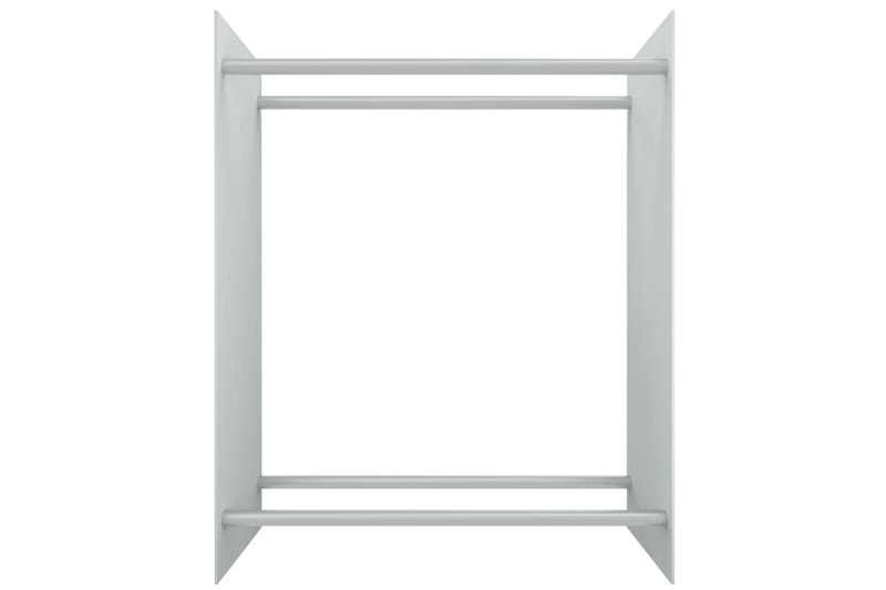 Vedställ vit 80x35x100 cm härdat glas - Vit - Vedförvaring - Vedställ & vedhylla