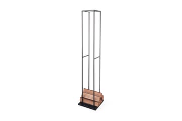 Wood Vedstativ Högt - Svart/Stål - Trädgård & spabad - Utemiljö - Förvaring utomhus - Vedförvaring