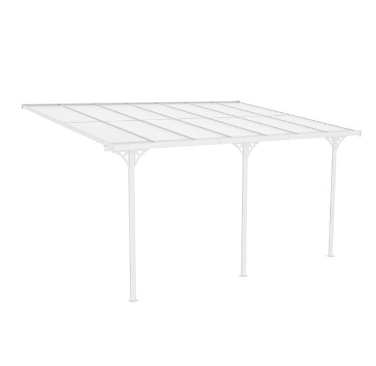 Altantak 2,7x2,5m | Kanalplast/ Aluminium | Vit - Trädgård & spabad - Uterum & fritidshus - Byggsats uterum - Uterum tak