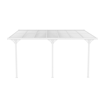 Altantak 4,3x3 m | Kanalplast / Aluminium | Extra hög | Vit - Trädgård & spabad - Uterum & fritidshus - Byggsats uterum - Uterum tak