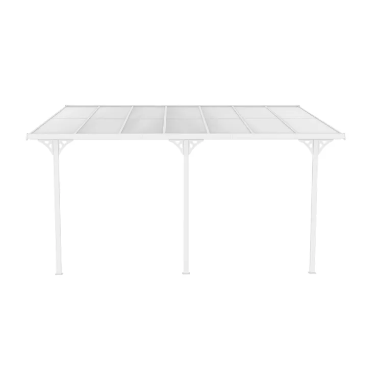 Altantak 4,3x3 m | Kanalplast / Aluminium | Extra hög | Vit - Trädgård & spabad - Uterum & fritidshus - Byggsats uterum - Uterum tak