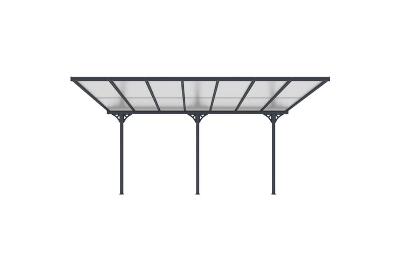 Fornorth Altantak 435x300x225-270 cm - Mörk Grå - Trädgård & spabad - Uterum & fritidshus - Byggsats uterum - Uterum tak