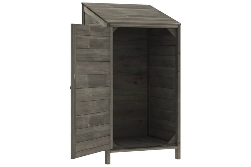 beBasic Trädgårdsbod antracit 55x52x112 cm massivt granträ - Anthracite - Förrådsbod