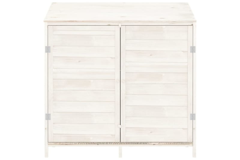 beBasic Trädgårdsbod vit 102x52x112 cm massivt granträ - Trädgård & spabad - Uterum & fritidshus - Förråd & bodar - Förrådsbod