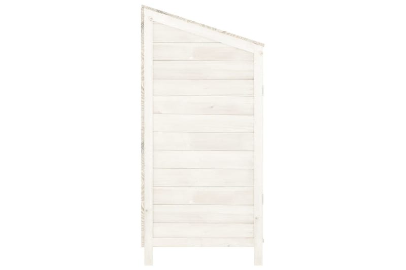 beBasic Trädgårdsbod vit 102x52x112 cm massivt granträ - Trädgård & spabad - Uterum & fritidshus - Förråd & bodar - Förrådsbod
