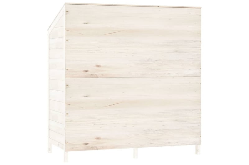 beBasic Trädgårdsbod vit 102x52x112 cm massivt granträ - Trädgård & spabad - Uterum & fritidshus - Förråd & bodar - Förrådsbod