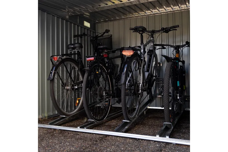 Cykelförråd 4,2m² för 4 cyklar - Trädgård & spabad - Uterum & fritidshus - Förråd & bodar - Cykelförråd & cykelställ
