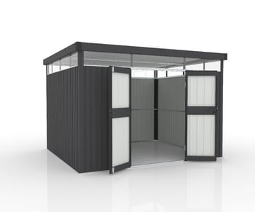 Förråd & redskapsbod 7,8 m² | Dubbla dörrar | Stål | 3x2,6 m - Trädgård & spabad - Uterum & fritidshus - Förråd & bodar - Förrådsbod