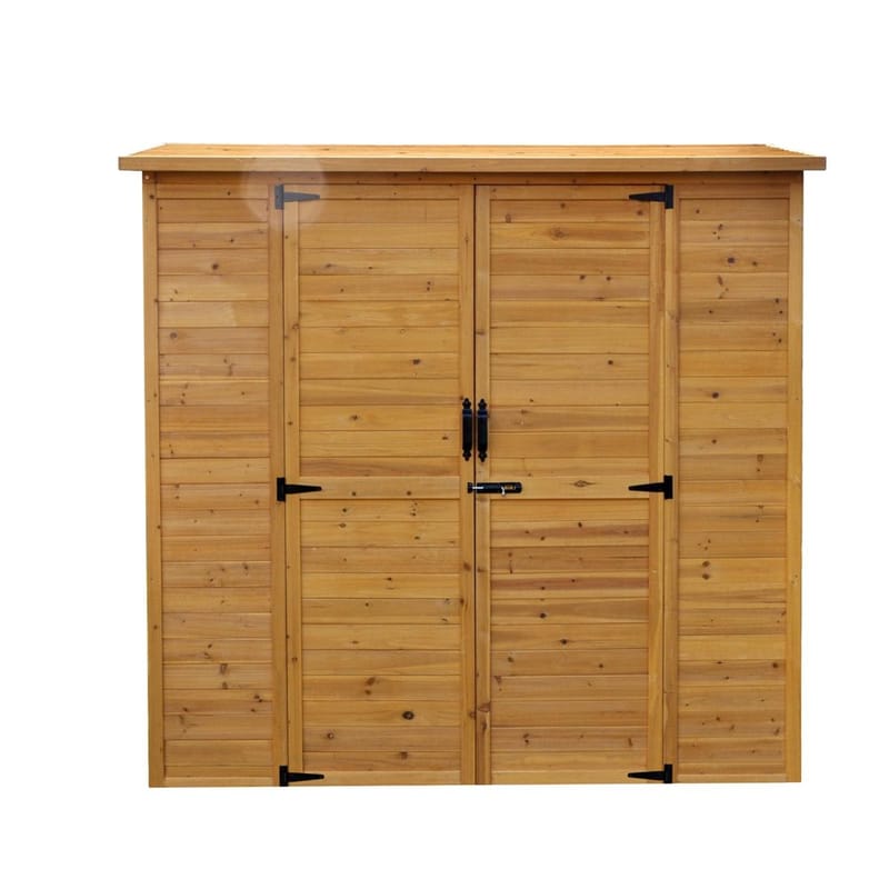 Förråd  |1,8m² | Dubbel dörr | Naturlig träfinish - Trädgård & spabad - Uterum & fritidshus - Förråd & bodar - Förrådsbod