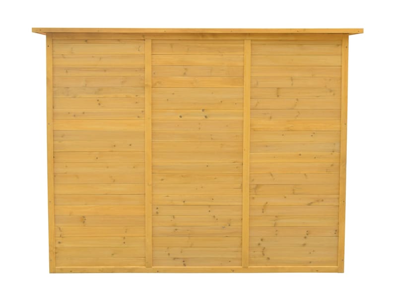 Förråd i trä 4m² | Dubbeldörr | Naturlig Träfinish - Trädgård & spabad - Uterum & fritidshus - Förråd & bodar - Förrådsbod