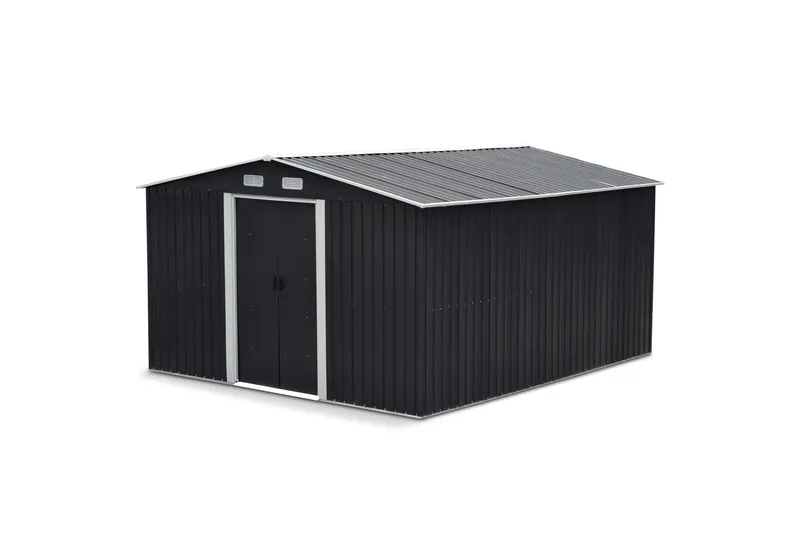 Förråd och Redskapsbod 12,5m² | Dubbel skjutdörr | Bas ingår - Trädgård & spabad - Uterum & fritidshus - Förråd & bodar - Redskapsbod & trädgårdsskjul