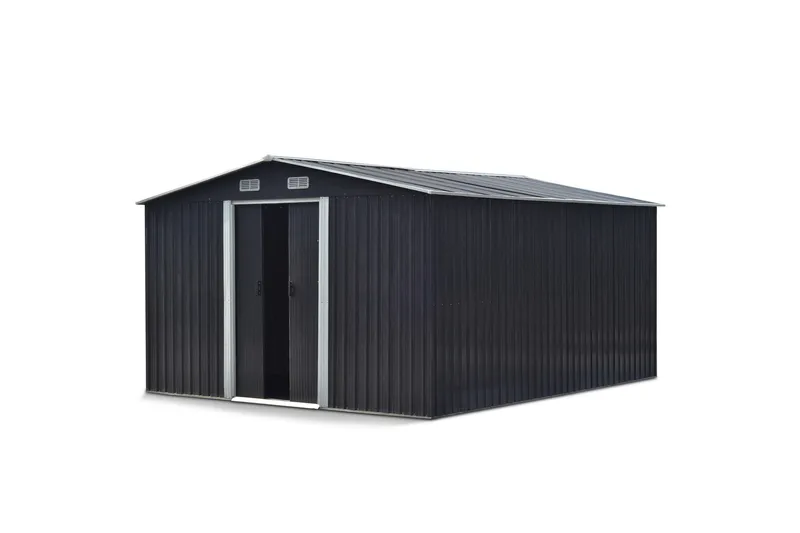 Förråd och Redskapsbod 12,5m² | Dubbel skjutdörr | Bas ingår - Trädgård & spabad - Uterum & fritidshus - Förråd & bodar - Redskapsbod & trädgårdsskjul
