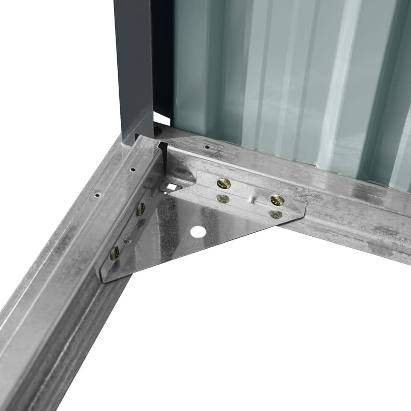 Förråd och redskapsbod 5m² | Dubbel Skjutdörr | 2 i 1 lösning  | Grå - Trädgård & spabad - Uterum & fritidshus - Förråd & bodar - Förrådsbod