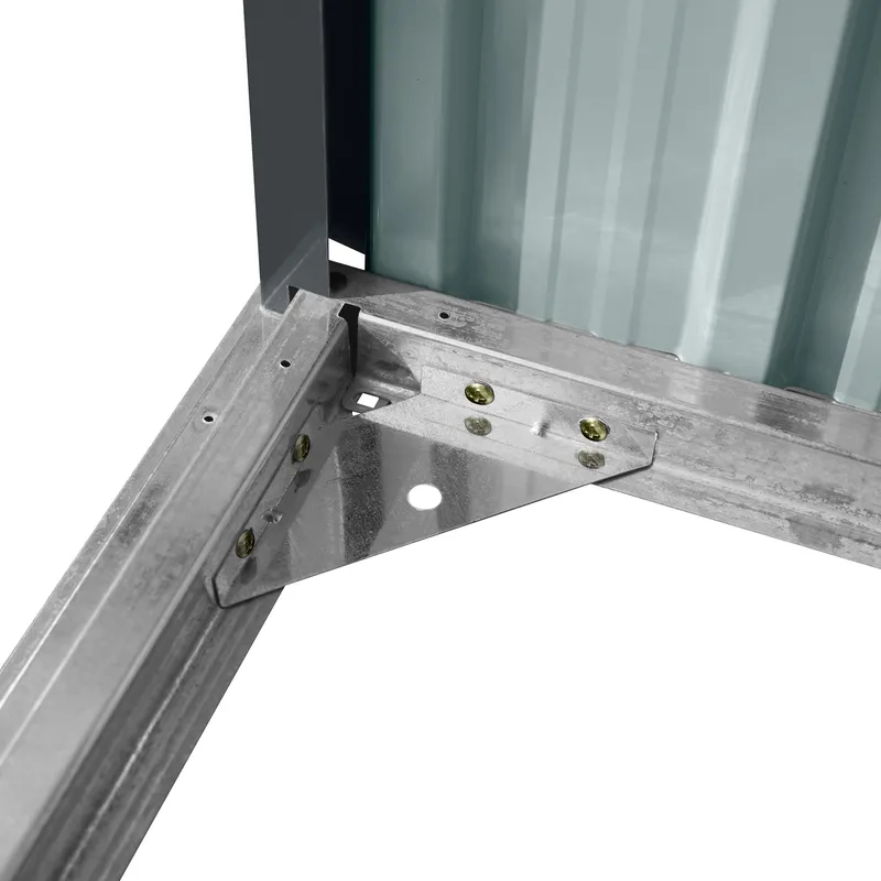 Förråd och redskapsbod 5m² | Dubbel Skjutdörr | 2 i 1 lösning  | Grå - Trädgård & spabad - Uterum & fritidshus - Förråd & bodar - Förrådsbod