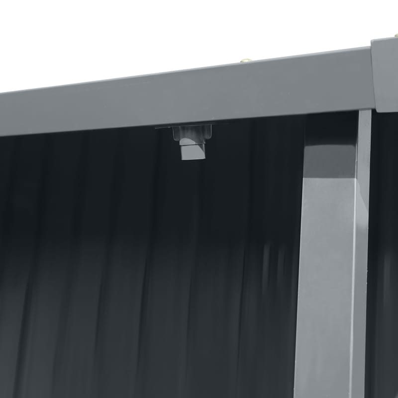 Förråd och redskapsbod 5m² | Dubbel Skjutdörr | 2 i 1 lösning  | Grå - Trädgård & spabad - Uterum & fritidshus - Förråd & bodar - Förrådsbod