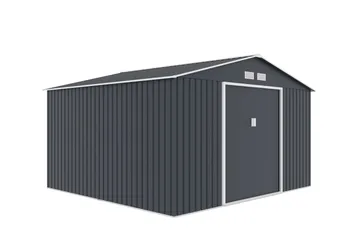 Förråd och redskapsbod Jerone 11 m² Mörkgrå - Trädgård & spabad - Uterum & fritidshus - Förråd & bodar - Förrådsbod