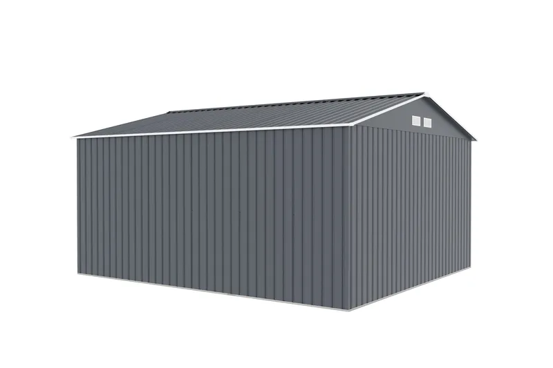 Förråd och redskapsbod Jerone 13,2 m² Mörkgrå - Trädgård & spabad - Uterum & fritidshus - Förråd & bodar - Förrådsbod