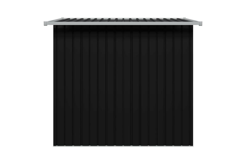 Förvaringsbod antracit stål 204x132x186 cm - Antracit - Trädgård & spabad - Uterum & fritidshus - Förråd & bodar - Förrådsbod