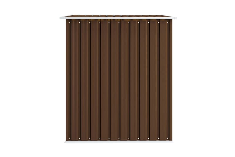 Förvaringsbod brun 257x205x178 cm stål - Brun - Trädgård & spabad - Uterum & fritidshus - Förråd & bodar - Förrådsbod