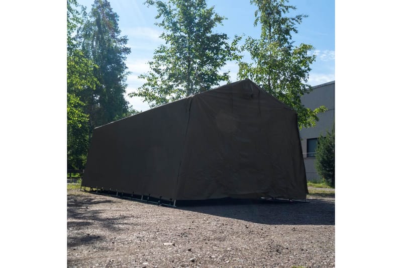 Fornorth Portabelt Garage 3,2x6 m - Grå - Förrådsbod - Enkelgarage