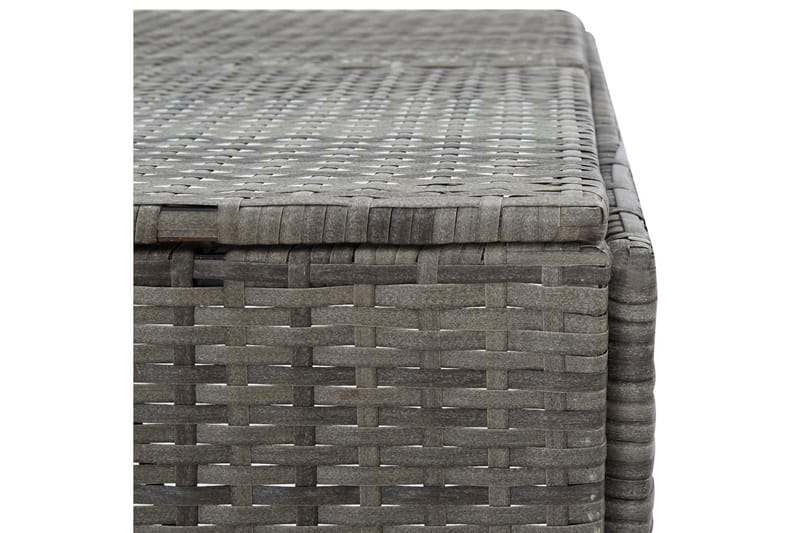 Trippelt skjul för soptunnor antracit 229x78x120cm konstrott - Grå - Trädgård & spabad - Uterum & fritidshus - Förråd & bodar - Förrådsbod