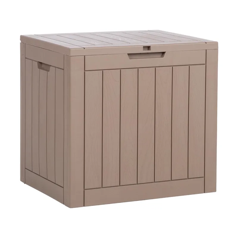 Förvaringslåda Portola 56x43x53 cm/118 L, plast, Beige