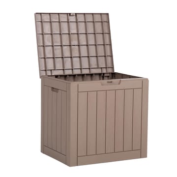 Förvaringslåda Portola 56x43x53 cm/118 L, plast - Beige - Trädgård & spabad - Uterum & fritidshus - Förråd & bodar - Förrådsbod