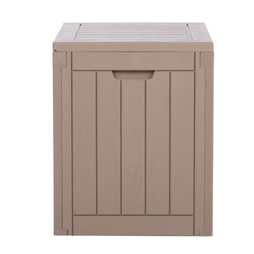 Förvaringslåda Portola 56x43x53 cm/118 L, plast - Beige - Trädgård & spabad - Uterum & fritidshus - Förråd & bodar - Förrådsbod