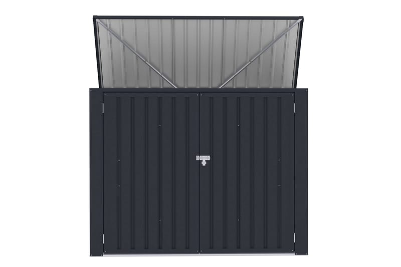 Fornorth Sopskjul 173x101x131 cm - Mörkgrå - Trädgård & spabad - Uterum & fritidshus - Förråd & bodar - Soptunneskydd