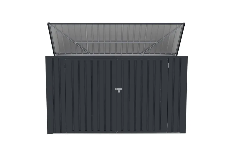 Fornorth Sopskjul 237x101x131 cm - Mörkgrå - Trädgård & spabad - Uterum & fritidshus - Förråd & bodar - Soptunneskydd