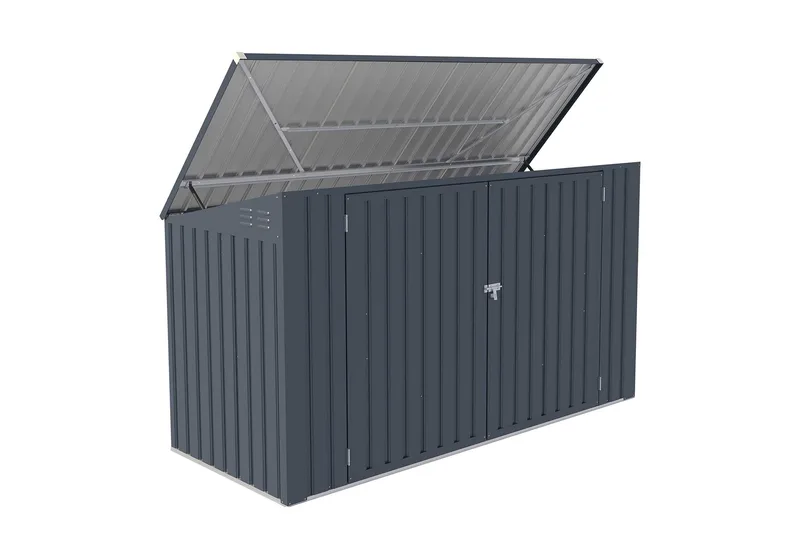 Fornorth Sopskjul 237x101x131 cm, Mörkgrå