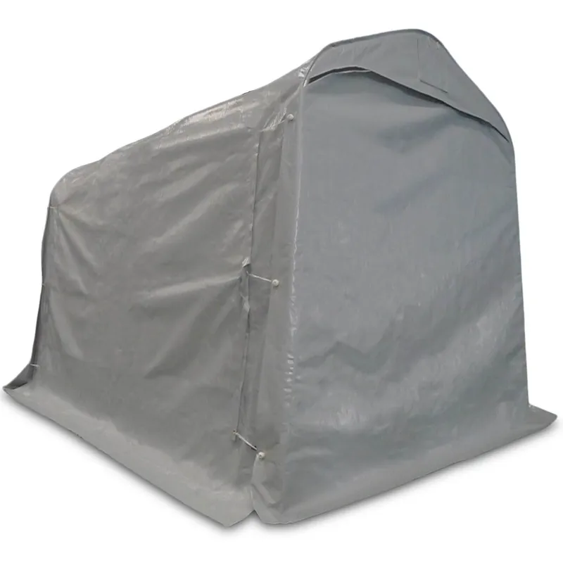 Garagetält 2,4x3,6m | 8.6m² - 500g/m² | PVC - Grå - Trädgård & spabad - Uterum & fritidshus - Förråd & bodar - Förrådsbod