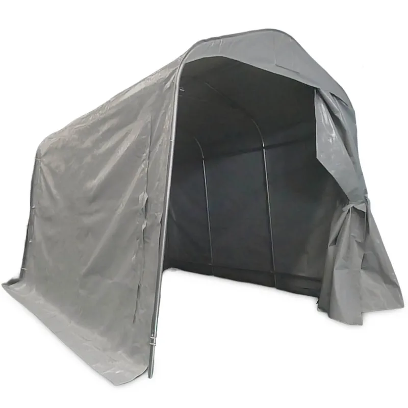 Garagetält 2,4x3,6m | 8.6m² - 500g/m² | PVC - Grå, undefined