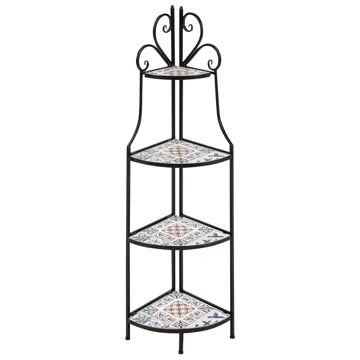 Hylla utomhus Favara 43 cm - Svart/Flerfärgad - Utemöbler - Övrigt utemöbler - Tillbehör utomhus - Hyllor