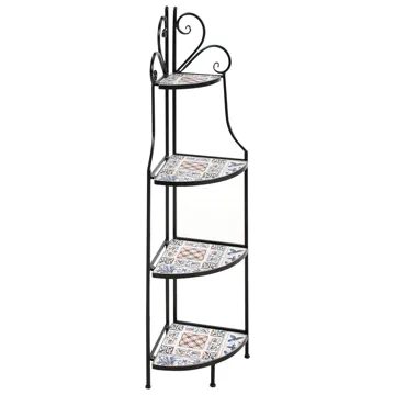 Hylla utomhus Favara 43 cm - Svart/Flerfärgad - Utemöbler - Övrigt utemöbler - Tillbehör utomhus - Hyllor