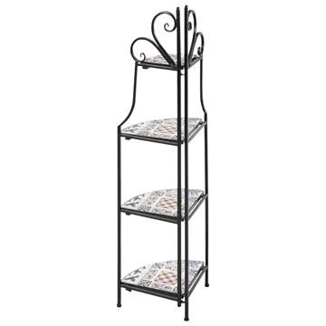 Hylla utomhus Favara 43 cm - Svart/Flerfärgad - Utemöbler - Övrigt utemöbler - Tillbehör utomhus - Hyllor