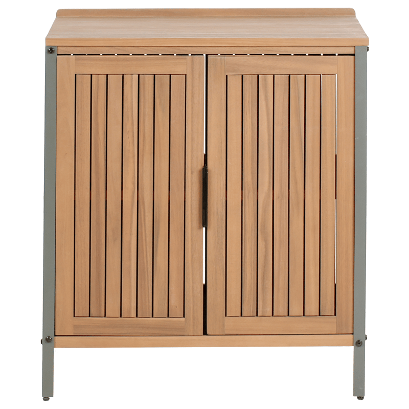 Köksskåp För Utomhusbruk Ivrea Akaciaträ - Brun/Grå - Trädgård & spabad - Grillar & matlagning utomhus - Utekök - Färdiga utekök