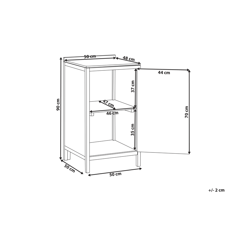 Köksskåp För Utomhusbruk Venosa Akaciaträ 50x50 cm - Brun - Trädgård & spabad - Grillar & matlagning utomhus - Utekök - Färdiga utekök