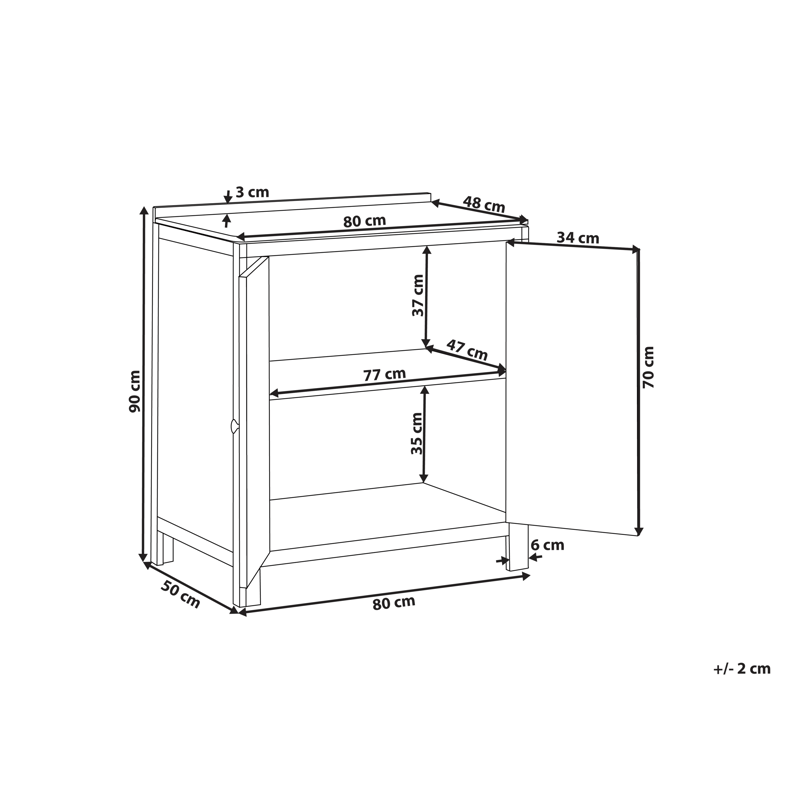 Köksskåp För Utomhusbruk Venosa Akaciaträ 50x80 cm - Brun - Trädgård & spabad - Grillar & matlagning utomhus - Utekök - Färdiga utekök