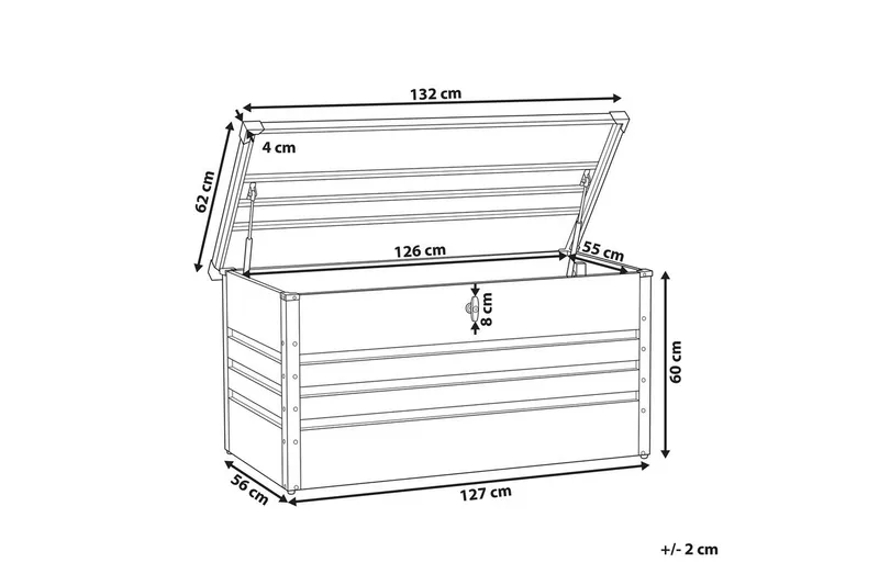 Låda Cebrosa 132x62x64 cm - 132x62x64 cm - Förvaring - Småförvaring - Förvaringslåda