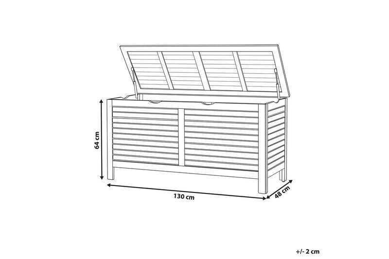 Låda Riviera Mörkt trä - Mörkt trä - Utemöbler - Dynförvaring & möbelskydd - Dynboxar & dynlådor