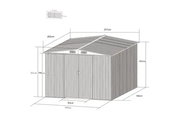 Redskapsbod 5,3m² | Dubbel skjutdörr | Bas ingår - Trädgård & spabad - Uterum & fritidshus - Förråd & bodar - Redskapsbod & trädgårdsskjul