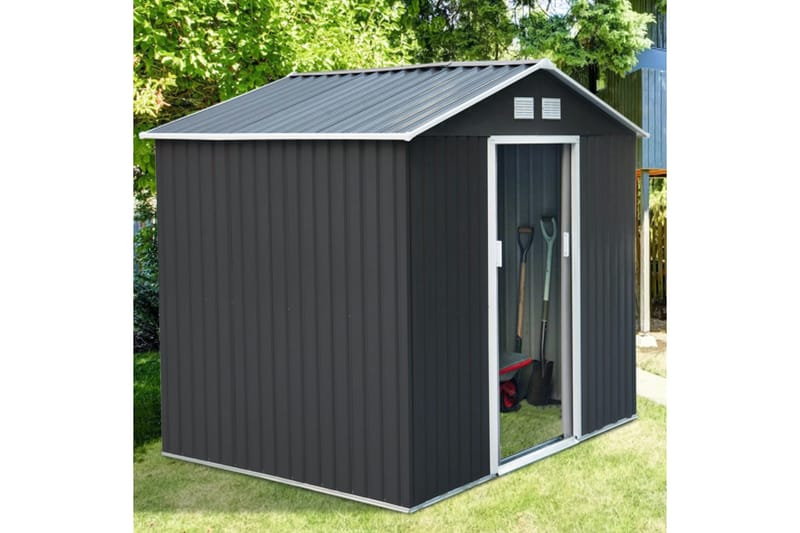 Redskapsbod 5,3m² | Dubbel skjutdörr | Bas ingår - Trädgård & spabad - Uterum & fritidshus - Förråd & bodar - Redskapsbod & trädgårdsskjul