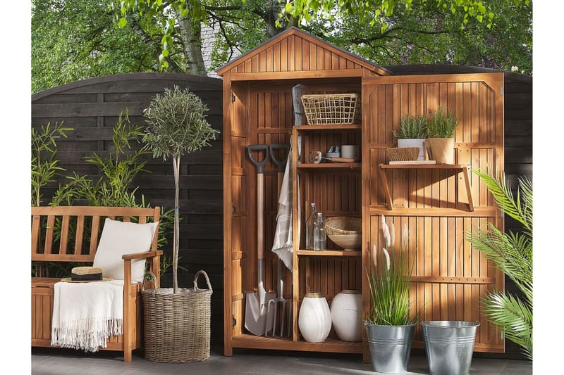Angeriz Trädgårdsskåp - Brun - Trädgård & spabad - Uterum & fritidshus - Förråd & bodar - Redskapsbod & trädgårdsskjul