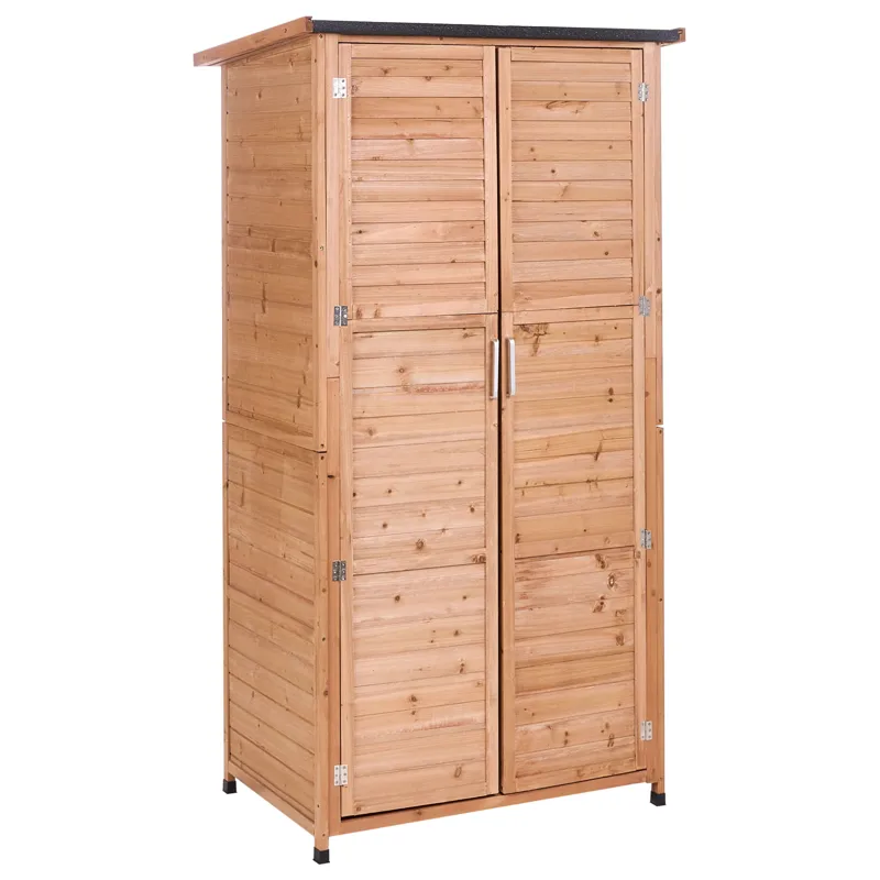 Redskapsförråd Arsego 67x96 cm, Brun