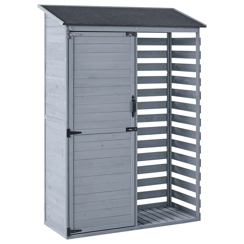 Redskapsförråd Cengio 57x130 cm, Grå/Svart